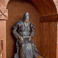 В июне 2012 года после шести месяцев реставрации скульптура была торжественно перезена из Москвы в музей "Наследие преподобного Нила", Нило-Столобенская пустынь.